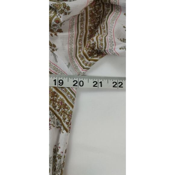 J. Jill Women's Long Sleeve Button Down Slits Hem Paisley Tunic Dress Size S - Picture 4 of 8